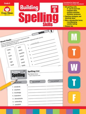 cover image of Building Spelling Skills, Grade 6